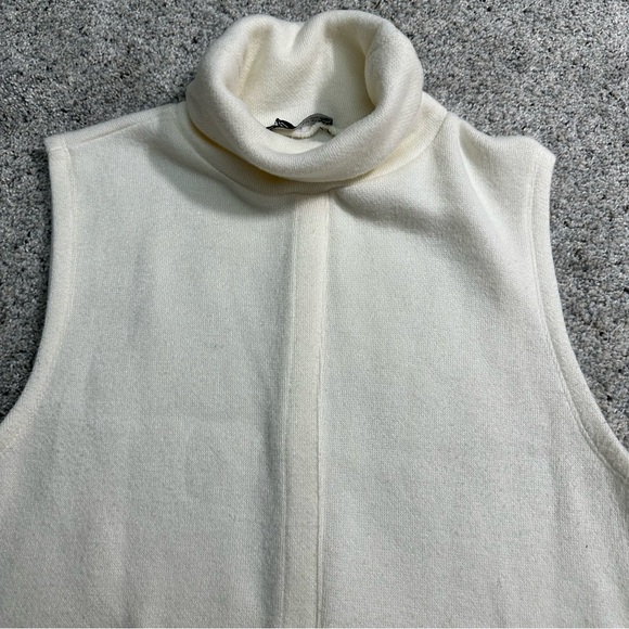 Zara Sleeveless Turtleneck Split Hem Long Sweater - Small - Picture 2 of 8